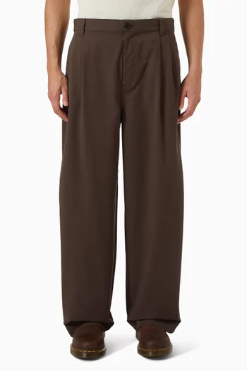 Barrel-leg Utility Pants in Cotton