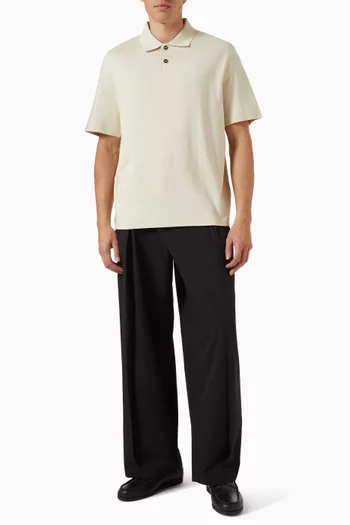 Polo Shirt in Interlock Jersey