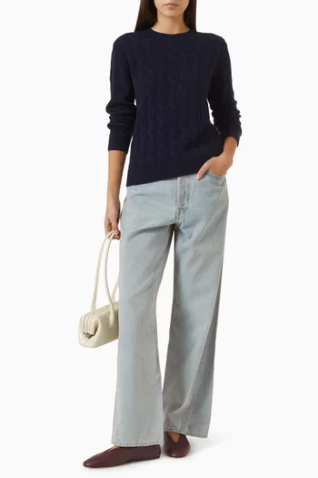 Cable-knit Sweater in Cashmere