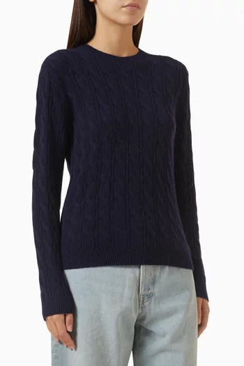 Cable-knit Sweater in Cashmere