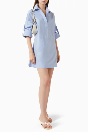 Shirt Dress in Cotton-poplin