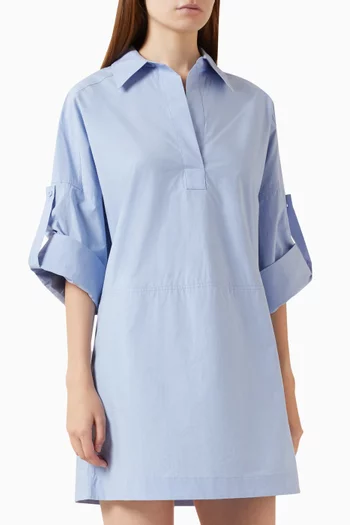 Shirt Dress in Cotton-poplin