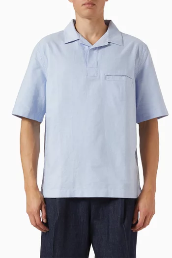 Pop-over Shirt in Oxford Cotton