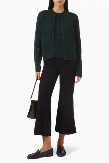 Cable-knit Cardigan in Cashmere