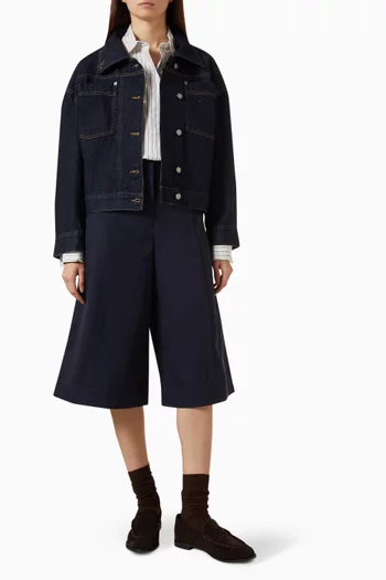 Tailored Culottes in Cotton-twill