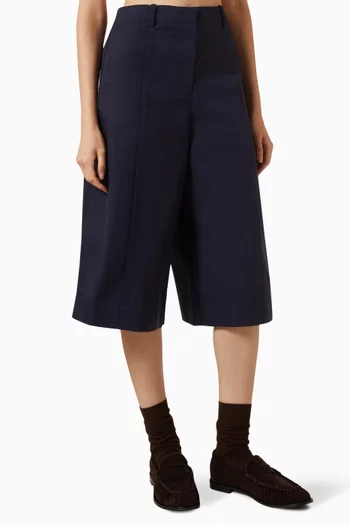 Tailored Culottes in Cotton-twill