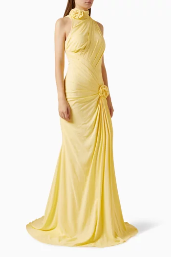 Rosavelle Floral Gown in Linen