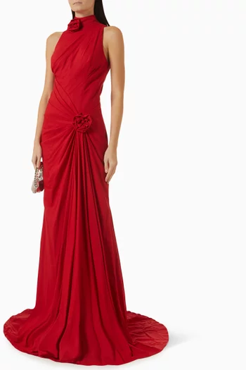 Rosavelle Floral Gown in Linen