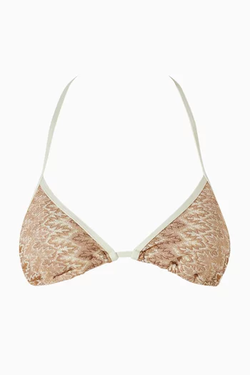 Palma Colour Block Bikini Top