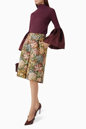 Turtleneck Puff Sleeve Top