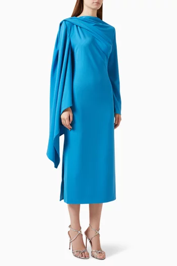 Zahn Cape Dress