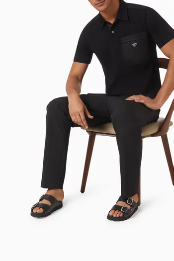 Logo Sandals in Rubber