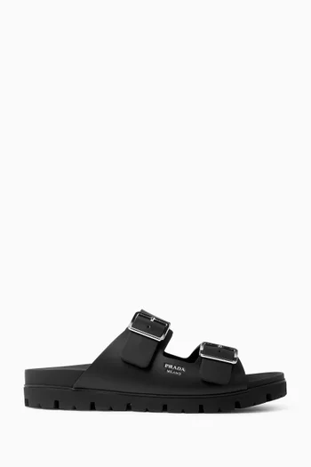Logo Sandals in Rubber