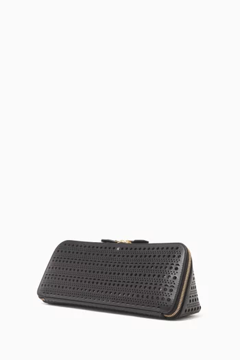 Small Delta Vienne Clutch Bag in Calfskin