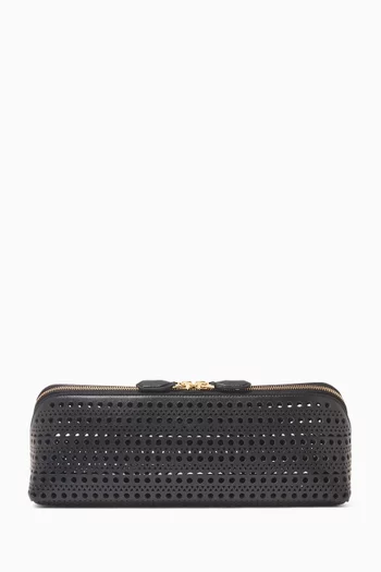 Small Delta Vienne Clutch Bag in Calfskin