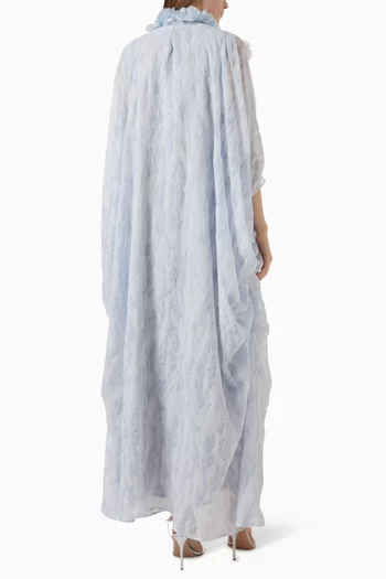Embellished Kaftan in Crushed Chiffon