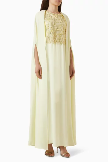 Embellished Cape Kaftan