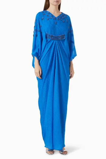 Draped Embellished Kaftan