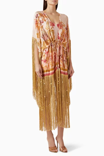 Antoniette Fringe Cover-up in Viscose