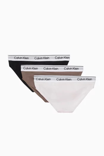 Logo Bikini Briefs, Set of 3