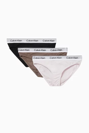 Logo Bikini Briefs, Set of 3