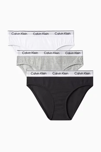 Logo Bikini Briefs, Set of 3