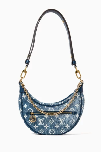 Loop Bag in Monogram Jacquard Denim