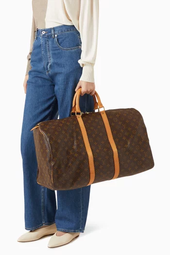 Keepall 55 Bag in Monogram Canvas