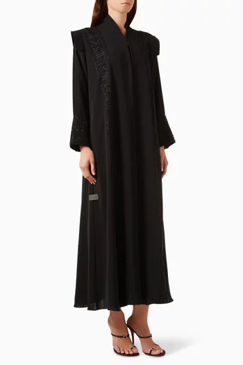 Thread-embroidered Abaya