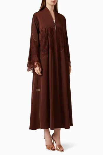 Thread-embroidered Abaya