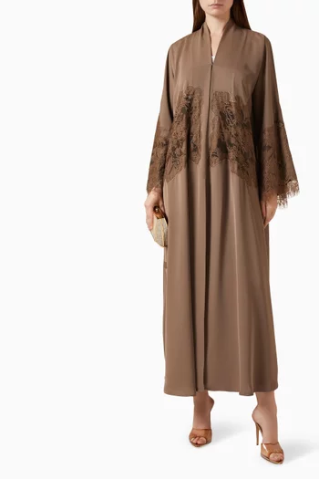 Thread-embroidered Abaya