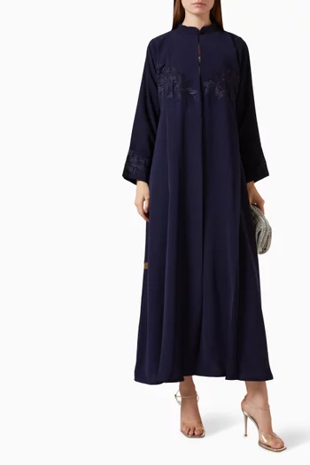 Thread-embroidered Abaya