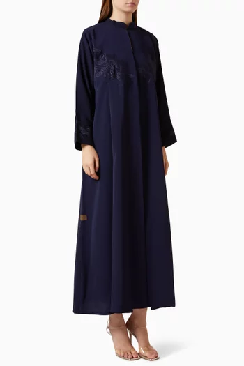 Thread-embroidered Abaya