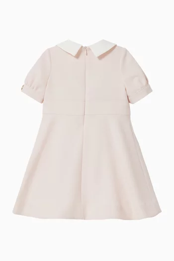 Crystal-bow Dress in Crepe
