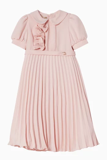 Ruffle Dress in Crepe