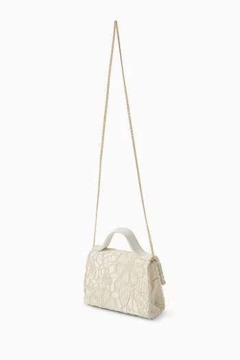 Top-handle Bag in Lace