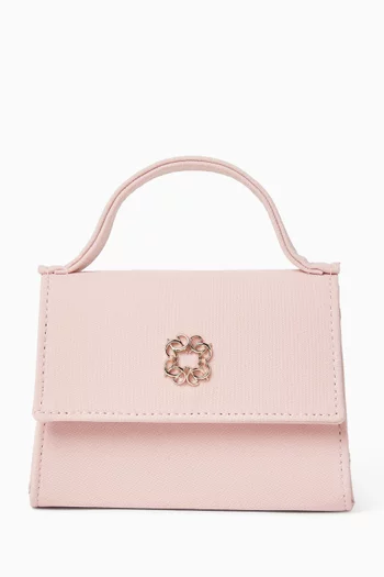 Top-handle Bag in Crepe