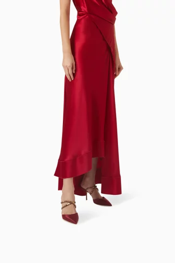 Penn 70 Mule Pumps in Satin