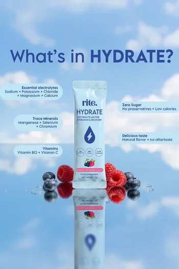 Hydrate Red Berries Electrolytes Drink Mix, 15 Sticks