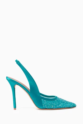 Arc 100 Pumps in Paillette Sequins & Satin