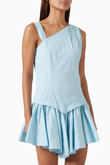 Ramilio Mini Dress in Cotton Poplin