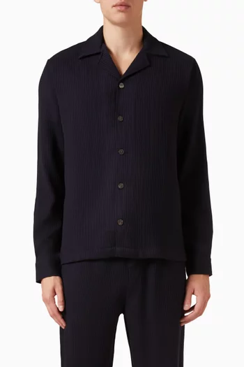 Safra Camp Shirt in Wool-knit
