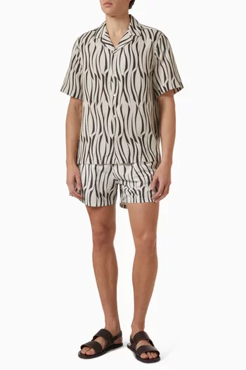 Roberto Printed Shirt in Lyocell-blend