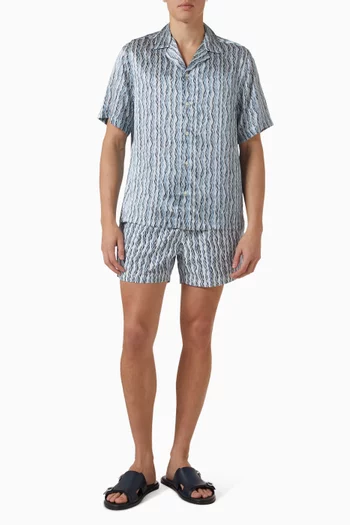 Roberto Printed Shirt in Silk