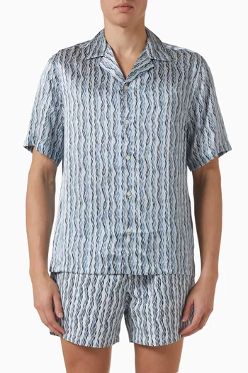 Roberto Printed Shirt in Silk