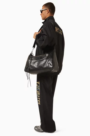 Large Le City Moto Bag in Arena Lambskin