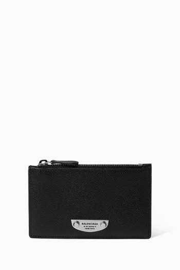 Le City Uptown Long Coin & Card Holder in Grained Calfskin