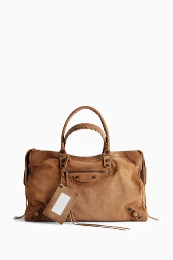 Large Le City Bag in Suede