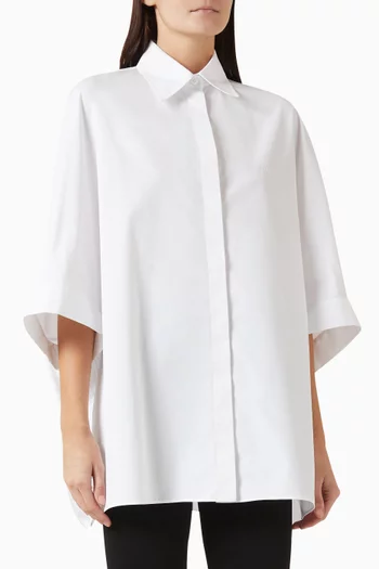 Cocoon Shirt in Cotton Poplin