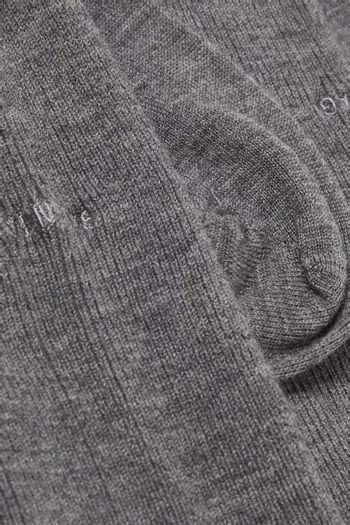 Logo Socks in Wool-blend